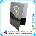 Logo gold stamping a4 office soft cover file folder